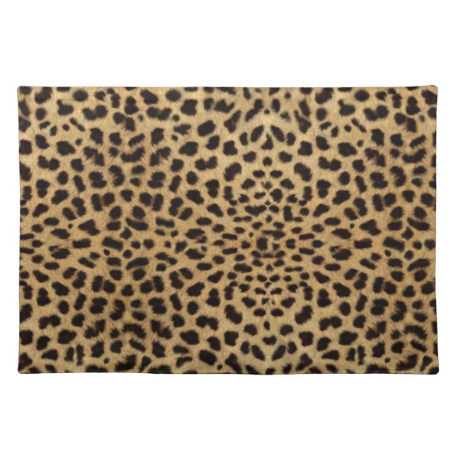 Leopard Skin Pattern Cloth Placemat (Front)
