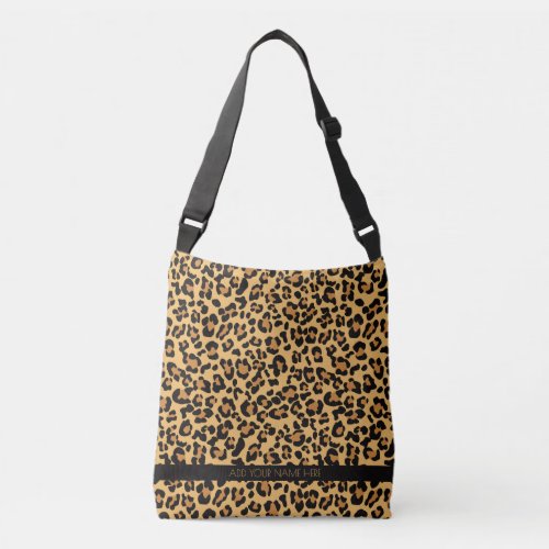 Leopard skin pattern crossbody bag