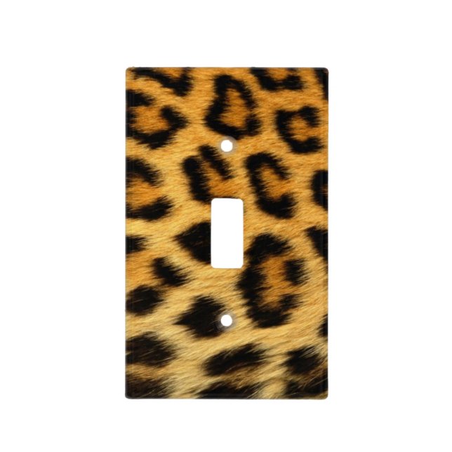 Leopard Skin Pattern Light Switch Cover (Front)