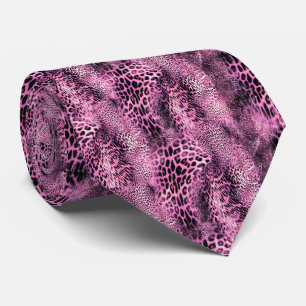 Leopard Skin Pattern  Neck Tie