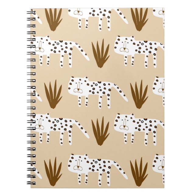 Leopard skin pattern notebook (Front)