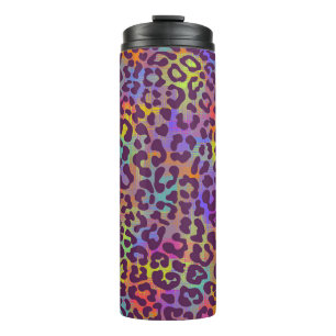 Leopard skin pattern. Repeating seamless animal ba Thermal Tumbler