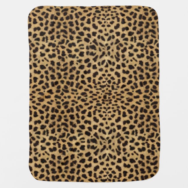 Leopard Skin Pattern Swaddle Blanket (Front)