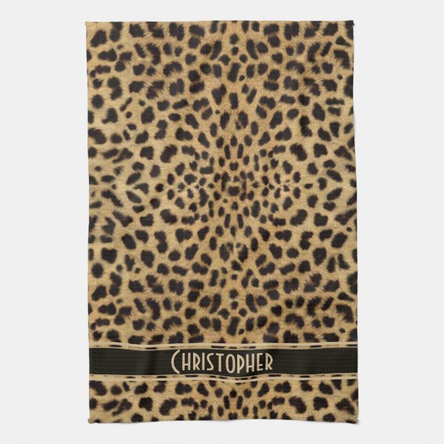 Leopard Skin Pattern Towel (Vertical)