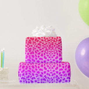 Leopard Skin Pink Purple Wrapping Paper