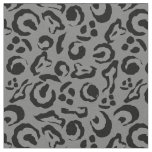 Leopard Skin Print Back Gray Camouflage Fabric