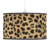 leopard skin print lamp shade (Left)