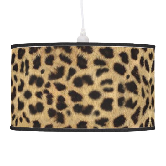 leopard skin print lamp shade (Left)