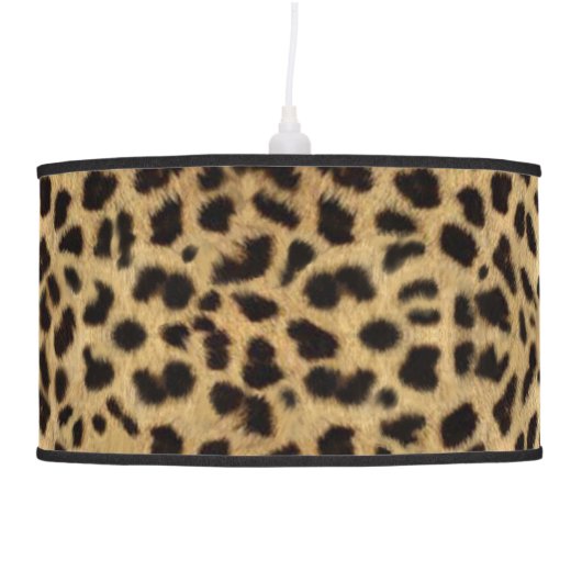 leopard skin print lamp shade (Right)