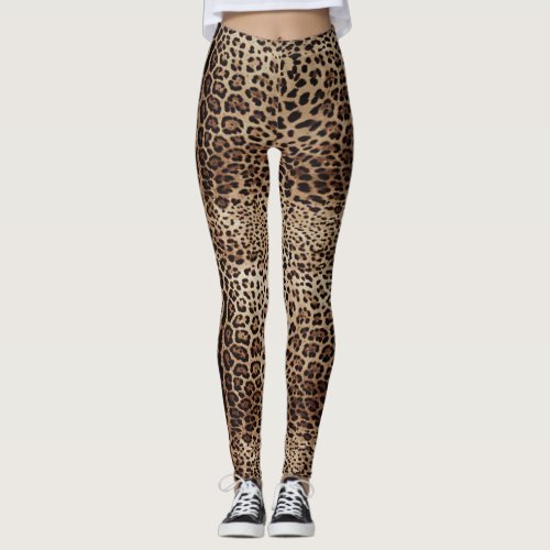 Leopard Skin Print Leggings