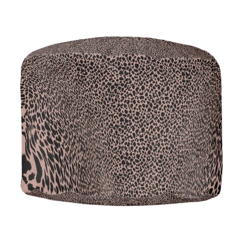 Leopard skin print  pouf