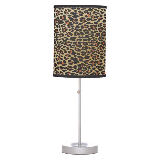 Leopard Skin Print Table Lamp (Front)