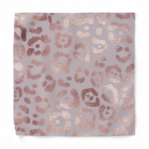 Leopard skin: rose gold elegance. bandana