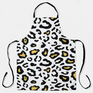 Leopard skin seamless pattern apron