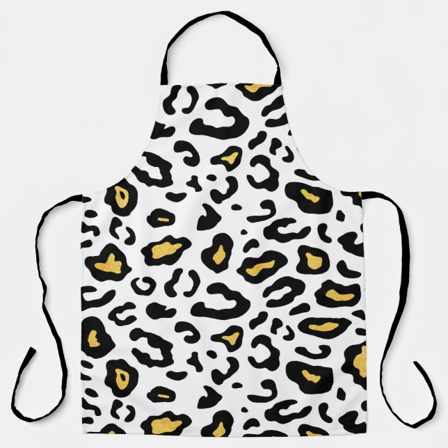 Leopard skin seamless pattern apron (Front)