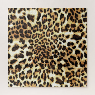 Leopard skin, seamless pattern design. jigsaw puzzle