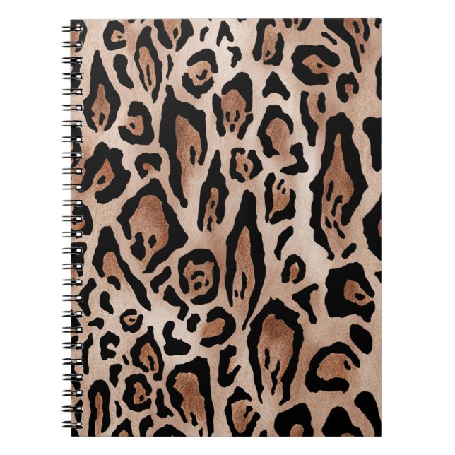 Leopard skin: seamless pattern. notebook (Front)