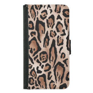 Leopard skin: seamless pattern. samsung galaxy s5 wallet case