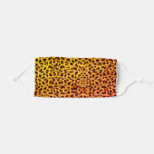 Leopard Skin Spots Yellow Orange Adult Cloth Face Mask (Front, Folded)