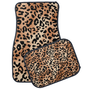 leopard skin. Stylish blouse design with leopard s Car Floor Mat