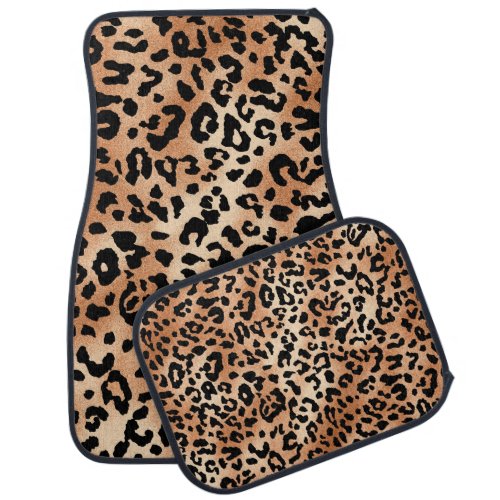 leopard skin Stylish blouse design with leopard s Car Floor Mat