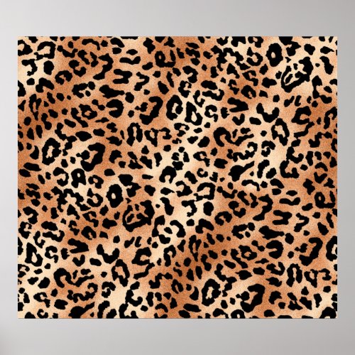 leopard skin Stylish blouse design with leopard s Poster