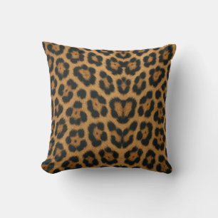 Leopard Skin Texture and Pattern Pillow 
