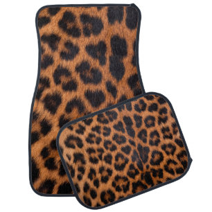 Leopard skin texture : Close-up leopard spot patte Car Floor Mat
