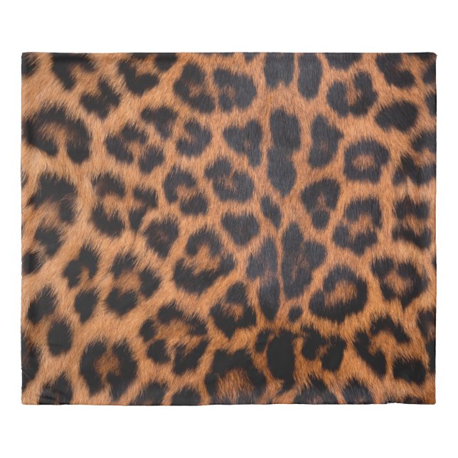 Leopard skin texture : Close-up leopard spot patte Duvet Cover (Front)