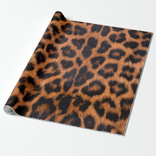 Leopard skin texture : Close-up leopard spot patte Wrapping Paper