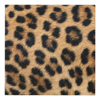 Leopard skin texture faux canvas print