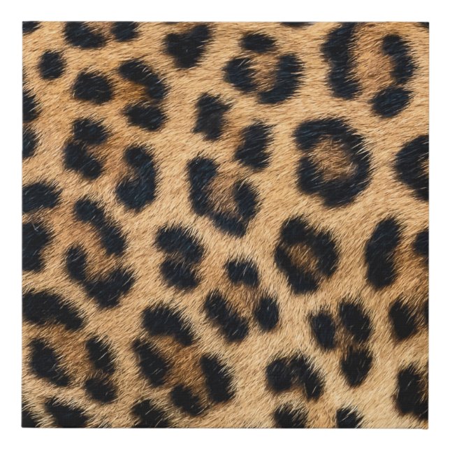 Leopard skin texture faux canvas print (Front)