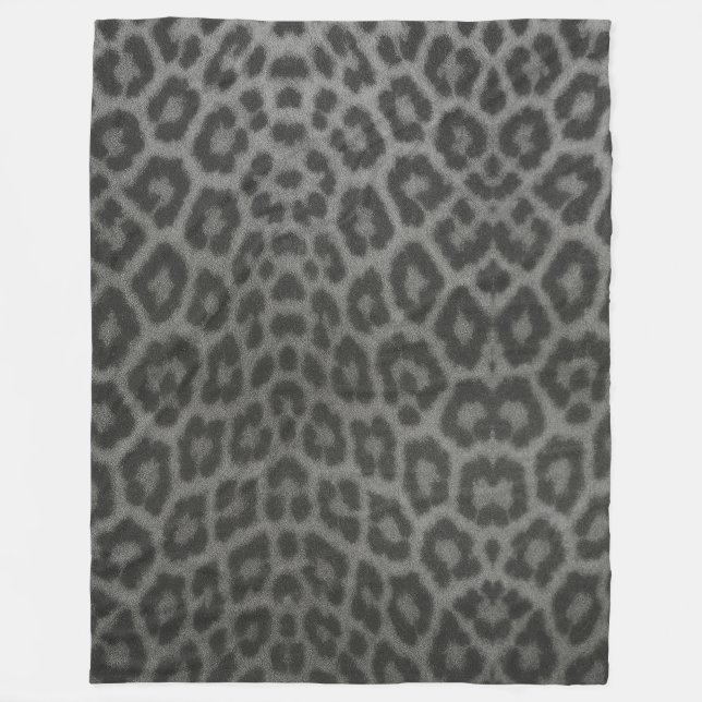 Leopard Skin Texture Fleece Blanket (Front)