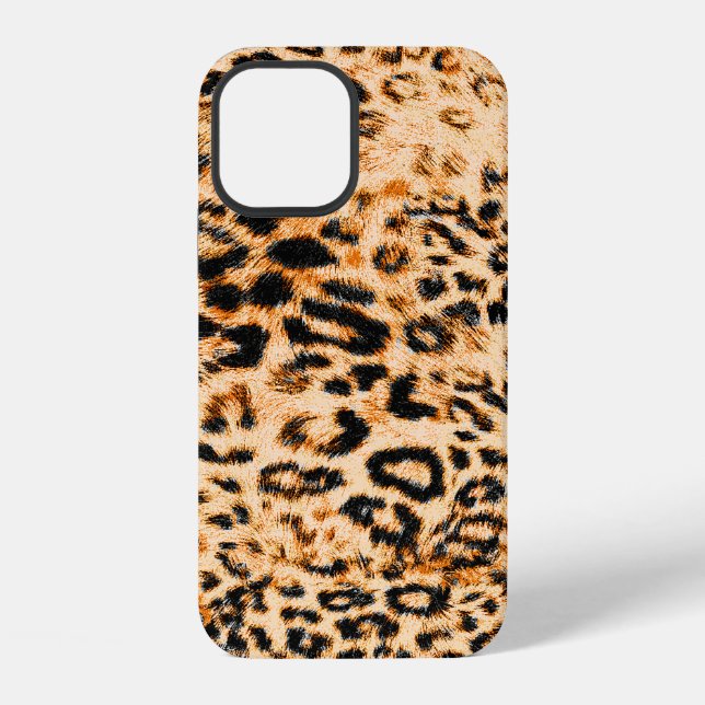 Leopard skin texture, leopard pattern iphone case (Back)