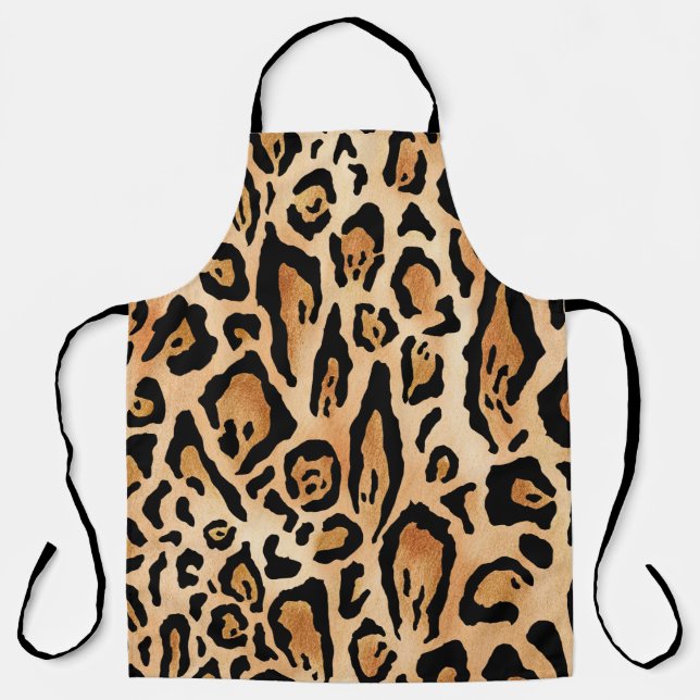 Leopard Skin: Timeless Seamless Pattern Apron (Front)