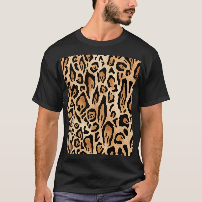 Leopard Skin: Timeless Seamless Pattern T-Shirt (Front)