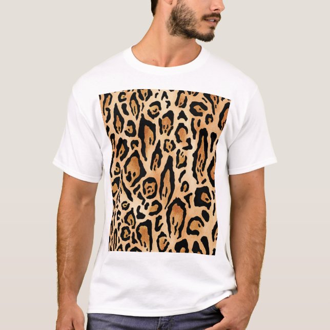 Leopard Skin: Timeless Seamless Pattern T-Shirt (Front)