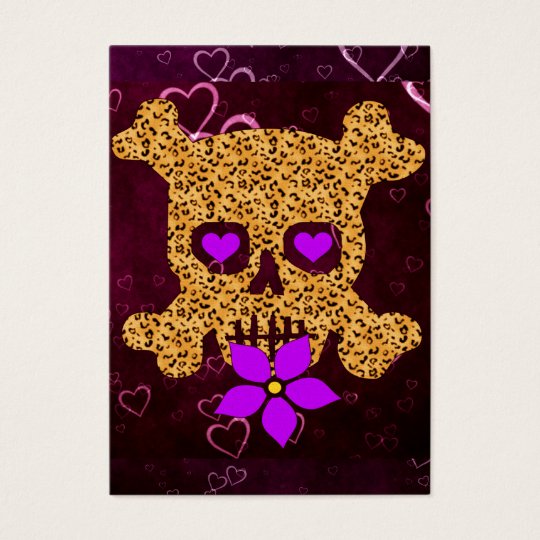 Leopard Skin Valentine Business Card