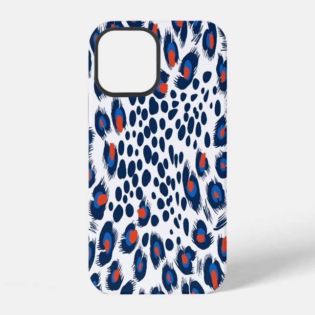 Leopard skin: vintage seamless pattern. iphone case (Back)