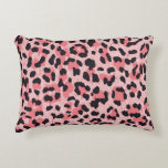 Leopard skin: vintage seamless texture accent pillow