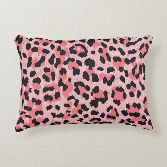 Leopard skin: vintage seamless texture accent pillow (Front)