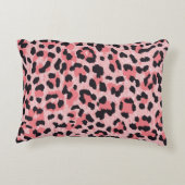 Leopard skin: vintage seamless texture accent pillow (Back)