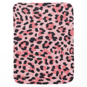 Leopard skin: vintage seamless texture baby blanket
