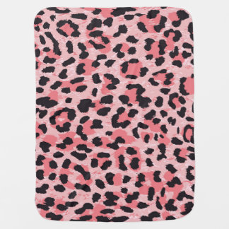 Leopard skin: vintage seamless texture baby blanket