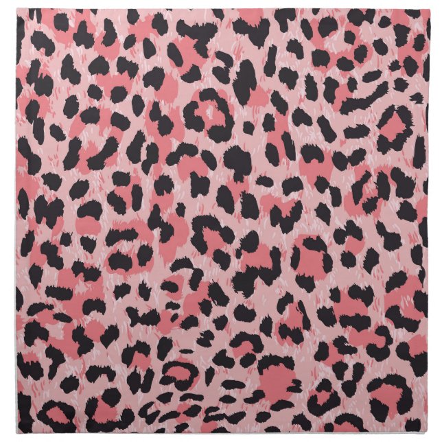 Leopard skin: vintage seamless texture cloth napkin (Front)