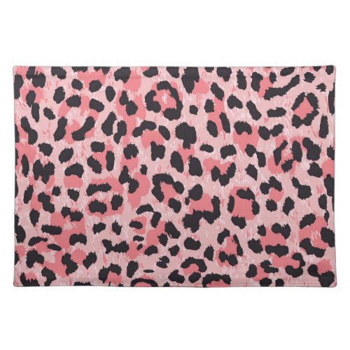 Leopard skin vintage seamless texture cloth placemat