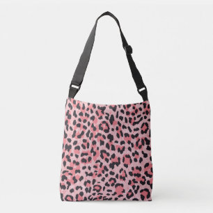 Leopard skin: vintage seamless texture crossbody bag