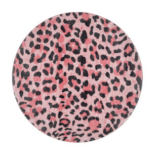 Leopard skin: vintage seamless texture cutting board