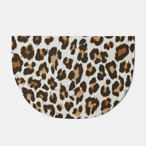 Leopard Skin Vintage Seamless Texture Doormat