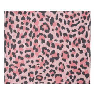 Leopard skin: vintage seamless texture duvet cover
